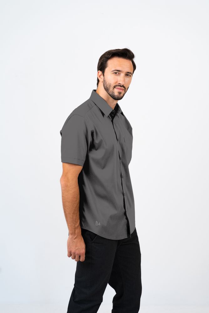 Men’s Deluxe Woven Stretch Shirt: Short Sleeve